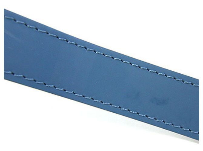 Tracolla in pelle Epi Louis Vuitton Bianco Blu chiaro - vista 7