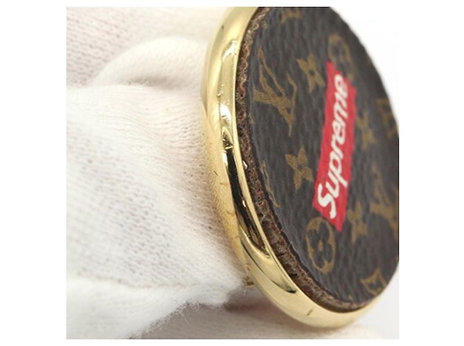 Spilla Louis Vuitton Supreme Collaboration MP2076 Marrone - vista 5