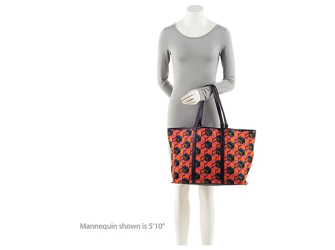 Borsa Tote MCM Cubic Monogram Jacquard Nero - vista 5