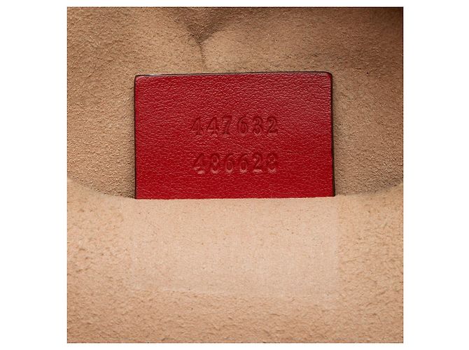 Bolso de cámara pequeño Gucci Matelasse Leather GG Marmont Roja - vista 6