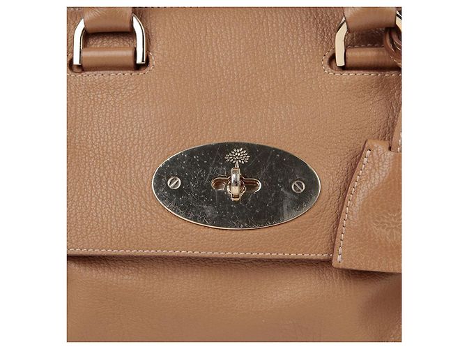 Borsa Tote Mulberry in pelle marrone - vista 3