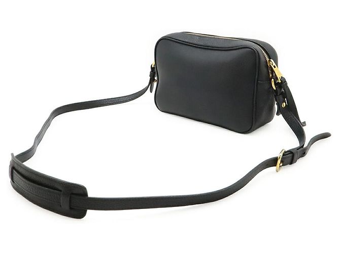 Borsa a tracolla in pelle Vitello Phenix Prada Nero - vista 2