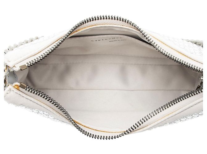 Stella Mc Cartney Borsa a tracolla mini Falabella in raso e cristalli Stella McCartney Grigio - vista 6