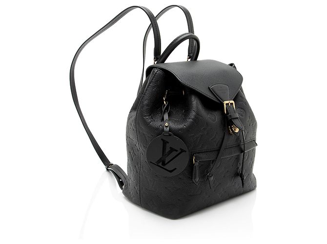 Zaino Louis Vuitton Monogram Empreinte Montsouris PM NM Nero - vista 2
