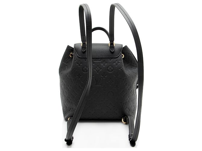 Zaino Louis Vuitton Monogram Empreinte Montsouris PM NM Nero - vista 3