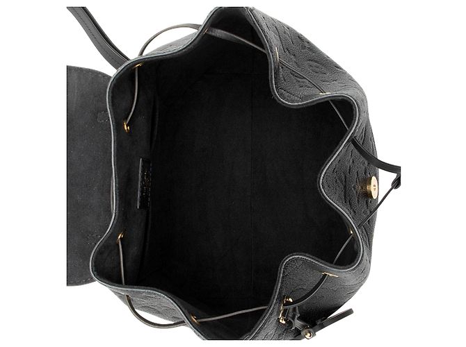Zaino Louis Vuitton Monogram Empreinte Montsouris PM NM Nero - vista 6