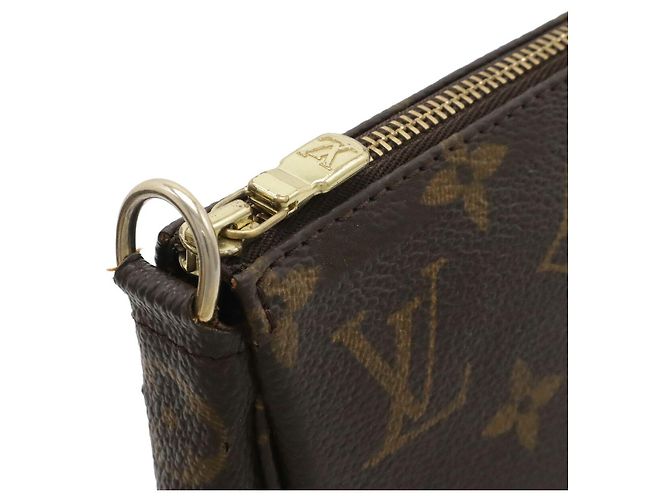 Pochette Monogram Louis Vuitton Marrone - vista 5