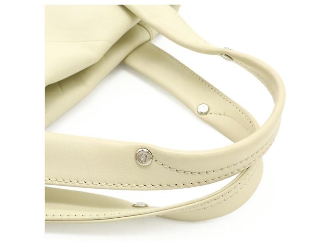 Chanel V Stitch Ledertasche Weiß - Ansicht 5