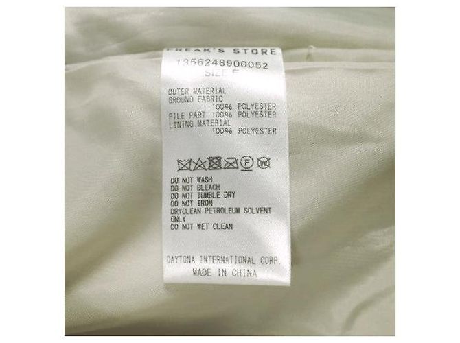 Autre Marque Chaleco de piel sintética FREAK'S STORE 22AW WEB Limited Beige - vista 9