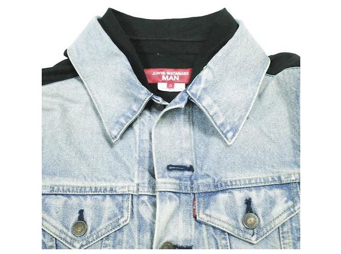 JUNYA WATANABE MAN COMME des GARÇONS Levi's Chaqueta de denim de algodón Azul - vista 4