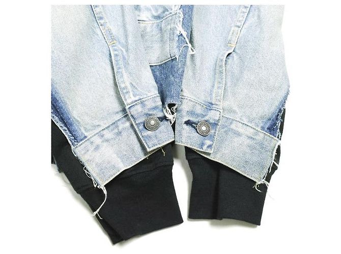 JUNYA WATANABE MAN COMME des GARÇONS Levi's Chaqueta de denim de algodón Azul - vista 6