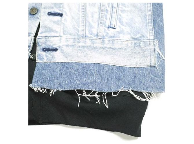JUNYA WATANABE MAN COMME des GARÇONS Levi's Chaqueta de denim de algodón Azul - vista 7