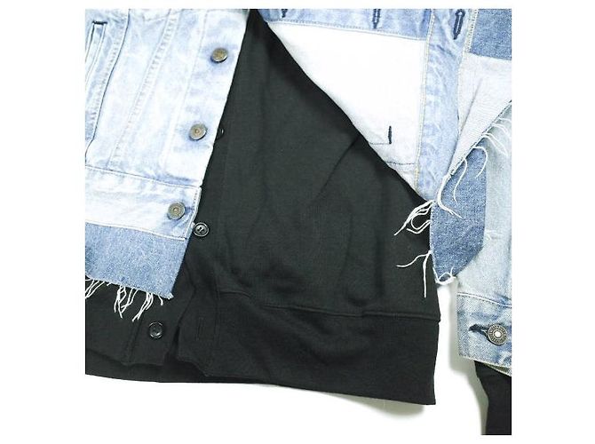 JUNYA WATANABE MAN COMME des GARÇONS Levi's Chaqueta de denim de algodón Azul - vista 8
