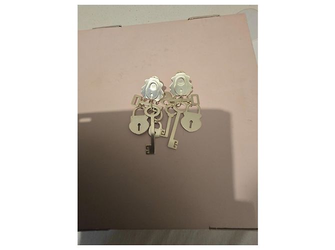 Tory Burch "Surreal Lock & Key" Ohrringe Golden - Ansicht 10