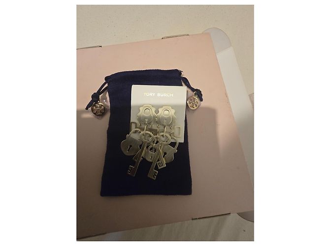 Tory Burch "Surreal Lock & Key" Ohrringe Golden - Ansicht 11