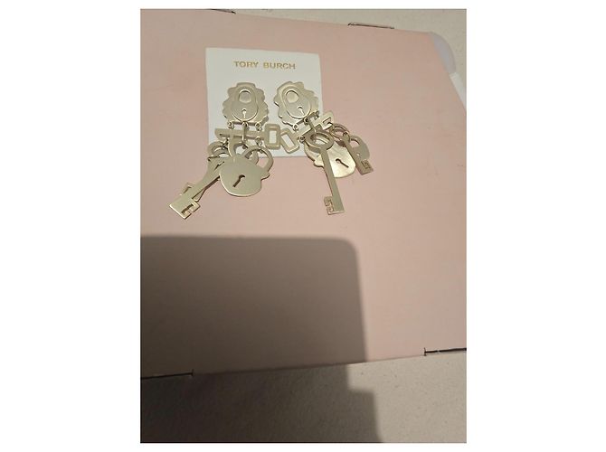 Tory Burch "Surreal Lock & Key" Ohrringe Golden - Ansicht 3