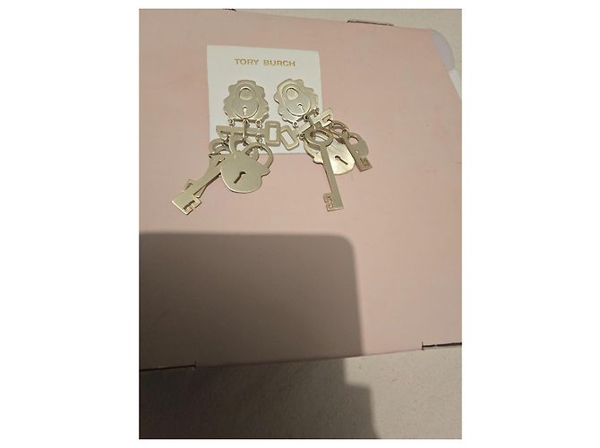 Tory Burch "Surreal Lock & Key" Ohrringe Golden - Ansicht 4