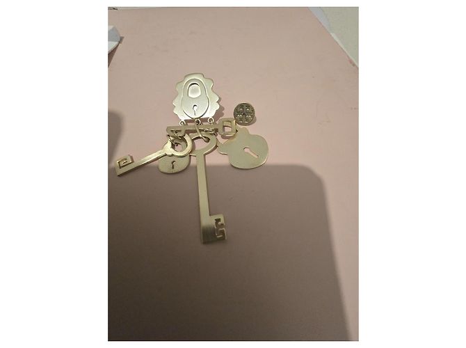 Tory Burch "Surreal Lock & Key" Ohrringe Golden - Ansicht 7