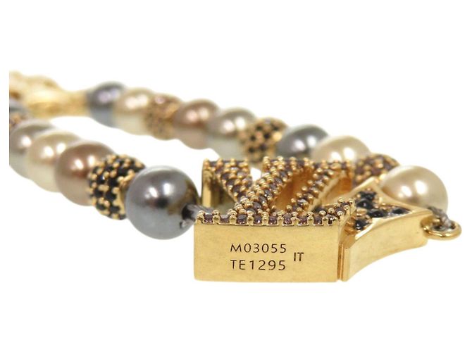 Bracciale con charm Louis Vuitton Dandy Gold D'oro - vista 6