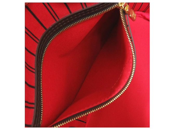 Borsa Louis Vuitton Neverfull PM Fuschia Damier ebene - vista 6