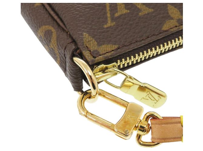 Borsa Louis Vuitton Pochette Accessoires Monogram Marrone Monogramma - vista 6