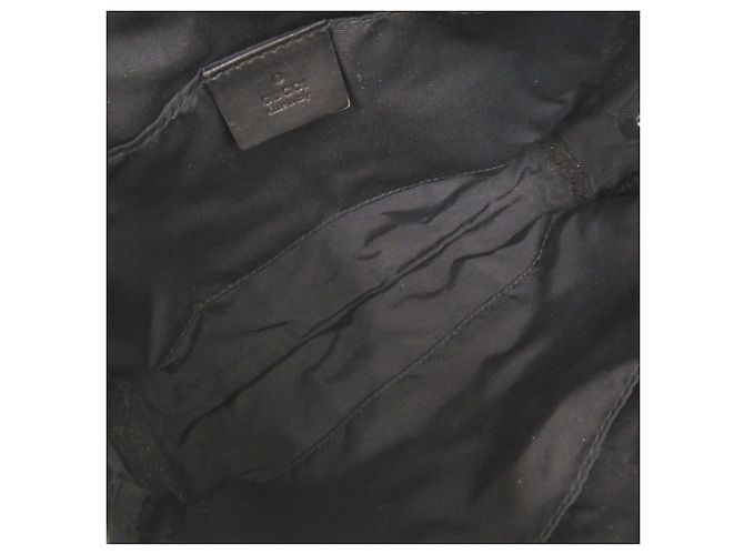 Mini borsa nera in tela GG Gucci Nero - vista 6