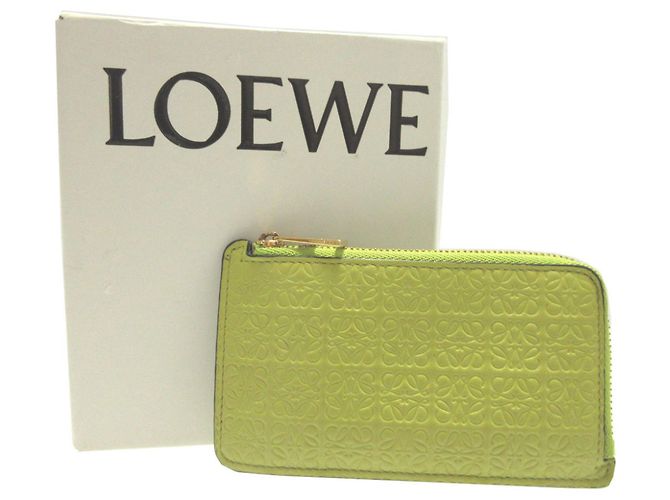 Tarjetero de cuero verde Loewe - vista 2