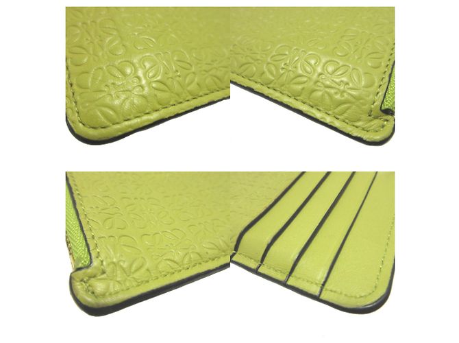 Tarjetero de cuero verde Loewe - vista 6