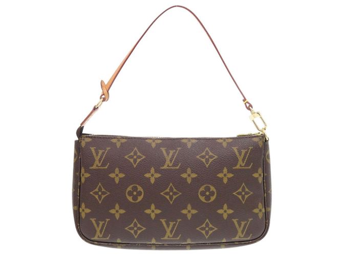 Sac à main Louis Vuitton Pochette Accessoires Monogram Marron Monogramme - vue 2
