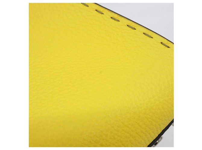 Borsa Fendi SELLERIA Peekaboo Mini Giallo - vista 3