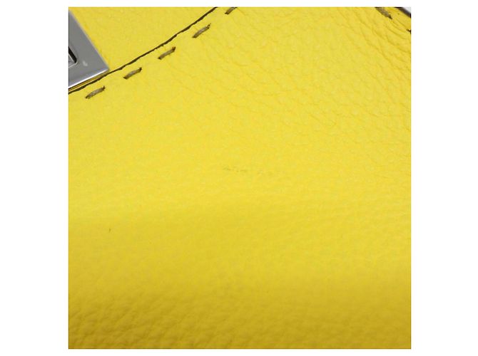 Borsa Fendi SELLERIA Peekaboo Mini Giallo - vista 4