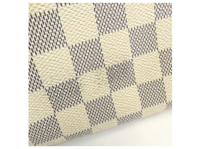 Borsa a tracolla Louis Vuitton Damier Azur Favorite MM Bianco Blu - vista 4