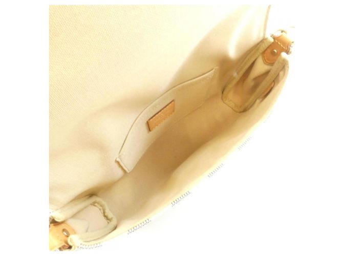 Borsa a tracolla Louis Vuitton Damier Azur Favorite MM Bianco Blu - vista 8