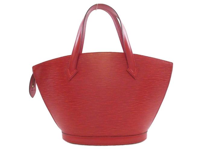 Borsa Louis Vuitton Epi Saint Jacques Rosso - vista 2
