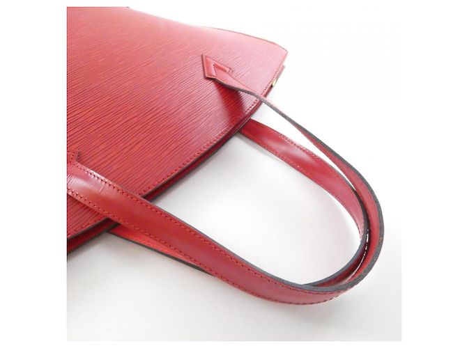 Borsa Louis Vuitton Epi Saint Jacques Rosso - vista 6