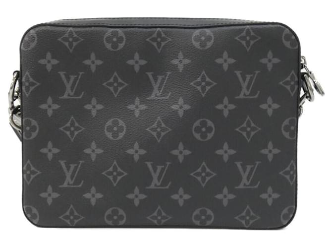 Borsa Messenger Trio Monogram Eclipse Reverse Louis Vuitton Nero - vista 2