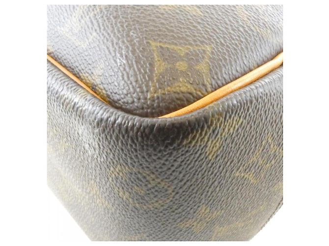 Borsa Louis Vuitton Monogram Bowling Vanity Marrone - vista 3