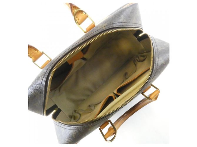 Borsa Louis Vuitton Monogram Bowling Vanity Marrone - vista 8