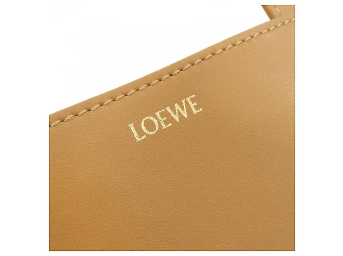 Borsa Tote Mini Loewe Puzzle Fold Beige - vista 4
