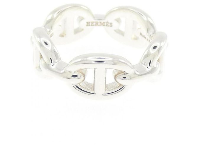 Hermes Hermès Chaine d'Ancre Enchainée Ring Argento - vista 2