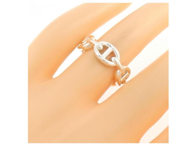 Hermes Hermès Chaine d'Ancre Enchainée Ring Argento - vista 4
