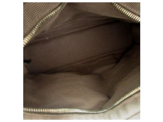 Hermès Hermes Herline PM Canvas Tote Bag Grau Braun - Ansicht 5