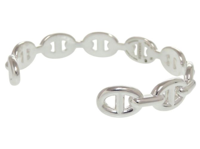 Hermès Bracciale Chaine d'Ancre Enchainée Hermes Argento - vista 4