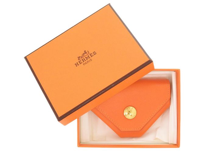 Monedero Le Vingt-Quatre Hermès Naranja - vista 2