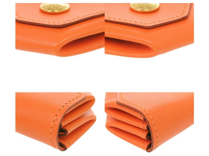 Monedero Le Vingt-Quatre Hermès Naranja - vista 4