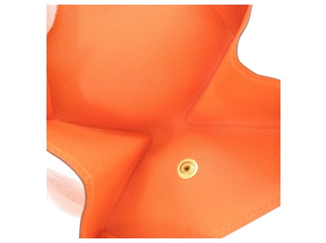 Monedero Le Vingt-Quatre Hermès Naranja - vista 6