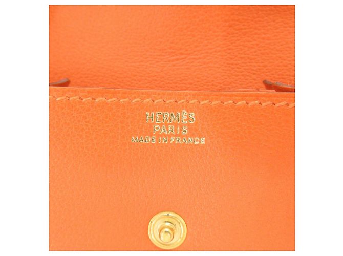 Monedero Le Vingt-Quatre Hermès Naranja - vista 8