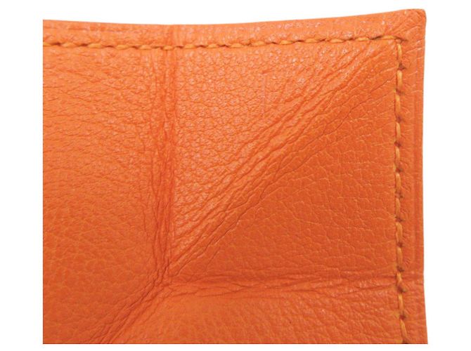 Monedero Le Vingt-Quatre Hermès Naranja - vista 9