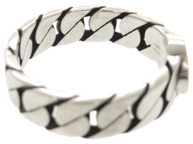 Gucci Interlocking G Ring aus Sterlingsilber 925 mit rosa Band Pink - Ansicht 7