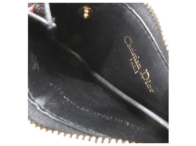 Monedero de cuero negro Saddle de Christian Dior - vista 3
